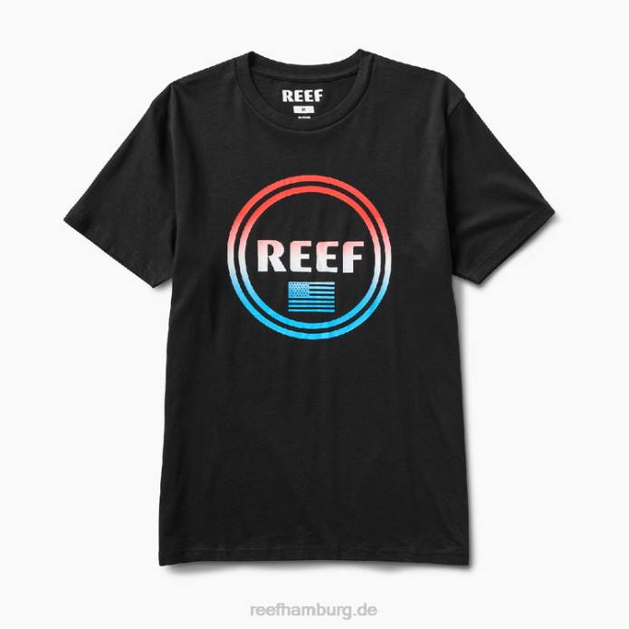 Shimmy-Kurzarm-T-Shirt Kaviar 442L607 Männer Reef