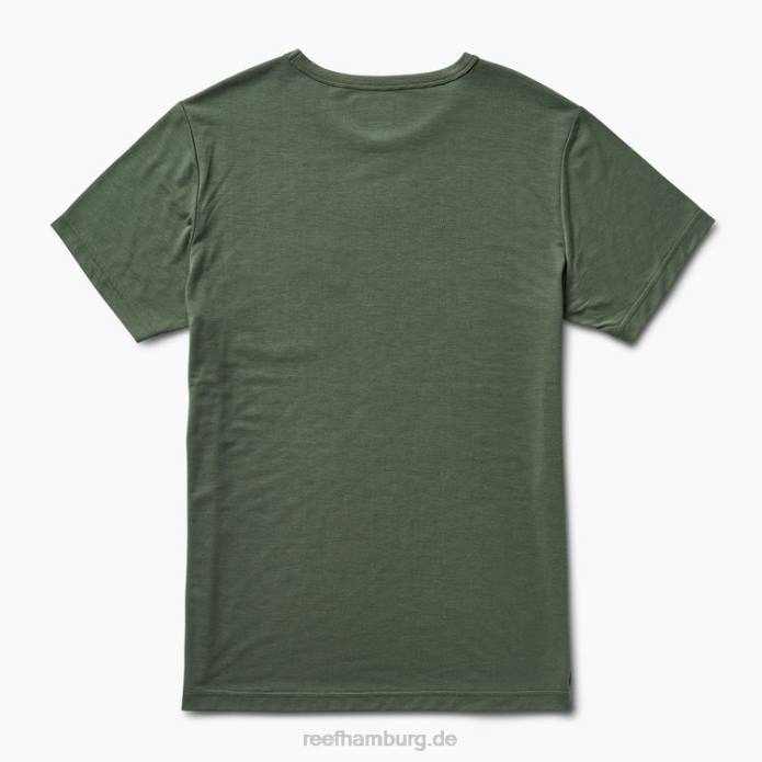 Smith Kurzarm-Taschenstrick-T-Shirt Thymiangrün 442L588 Männer Reef