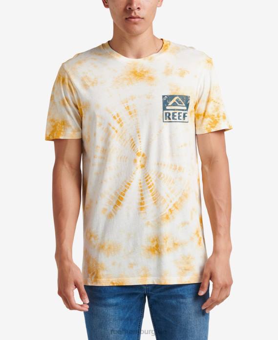 Wellie Kurzarm-T-Shirt mit Batikmuster Mineral 442L579 Männer Reef