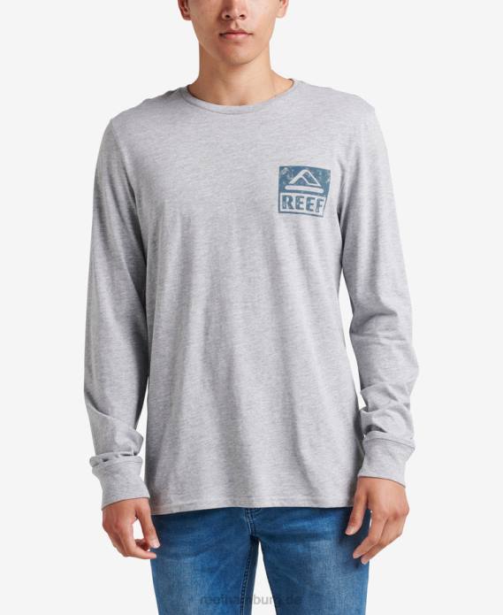 Wellie Langarm-T-Shirt grau meliert 442L586 Männer Reef