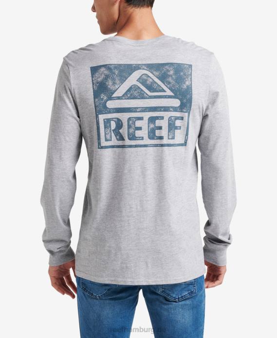 Wellie Langarm-T-Shirt grau meliert 442L586 Männer Reef