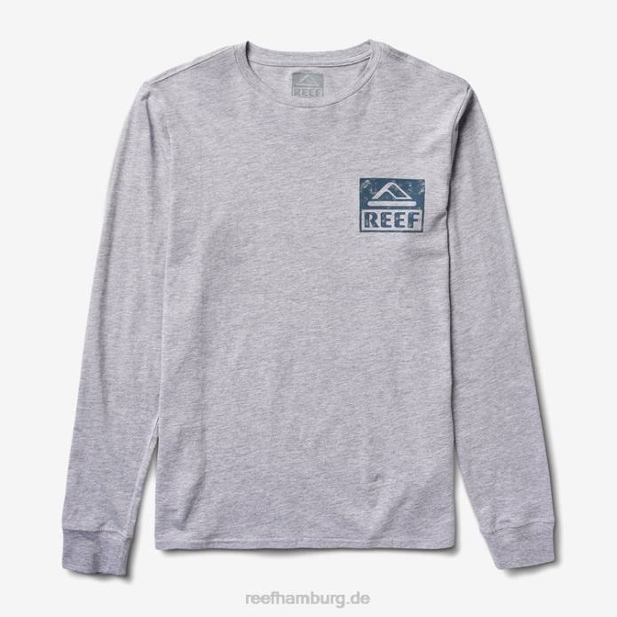 Wellie Langarm-T-Shirt grau meliert 442L586 Männer Reef