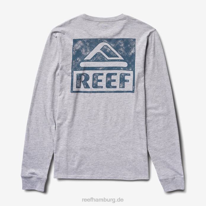 Wellie Langarm-T-Shirt grau meliert 442L586 Männer Reef