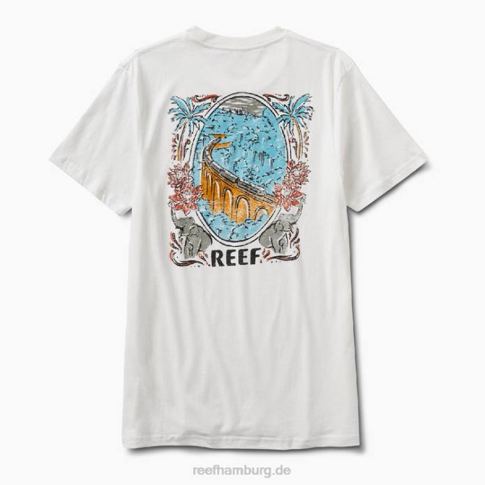 gewagtes Kurzarm-T-Shirt Mäusespeck 442L555 Männer Reef