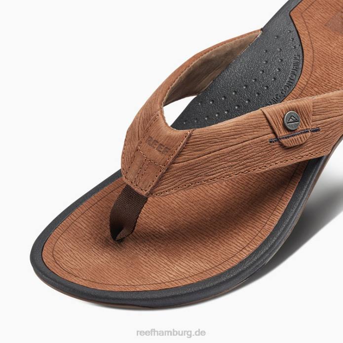 Riff-Pazifik-Leder Schwarz Braun 442L467 Männer