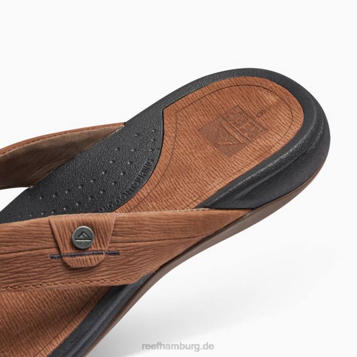 Riff-Pazifik-Leder Schwarz Braun 442L467 Männer