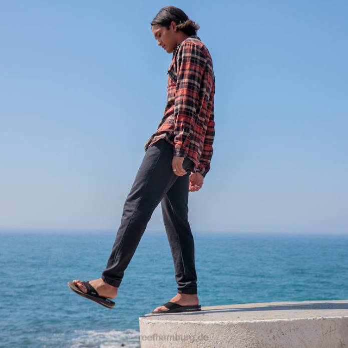 fächern schwarzes Silber 442L323 Männer Reef