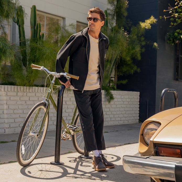 Reef Voyage Lederstiefel schwarzer Fels 442L518 Männer