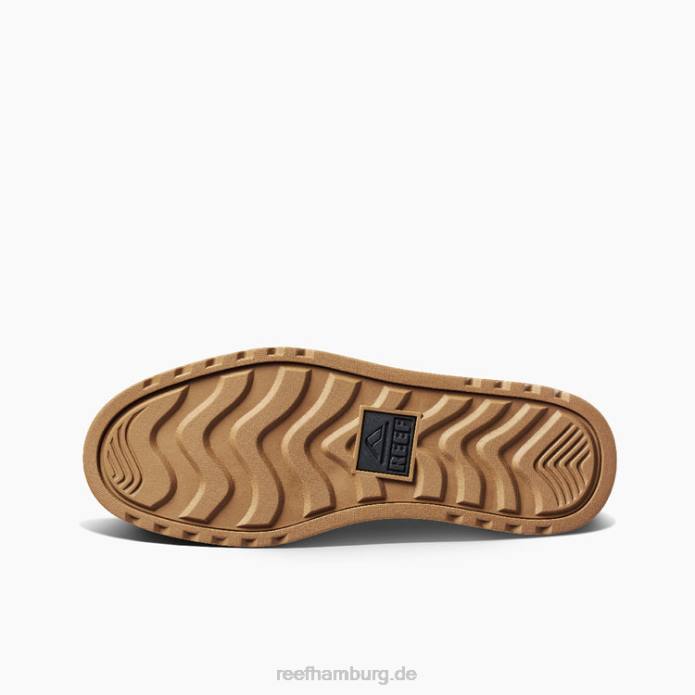 Reef Voyage Lederstiefel schwarzer Fels 442L518 Männer