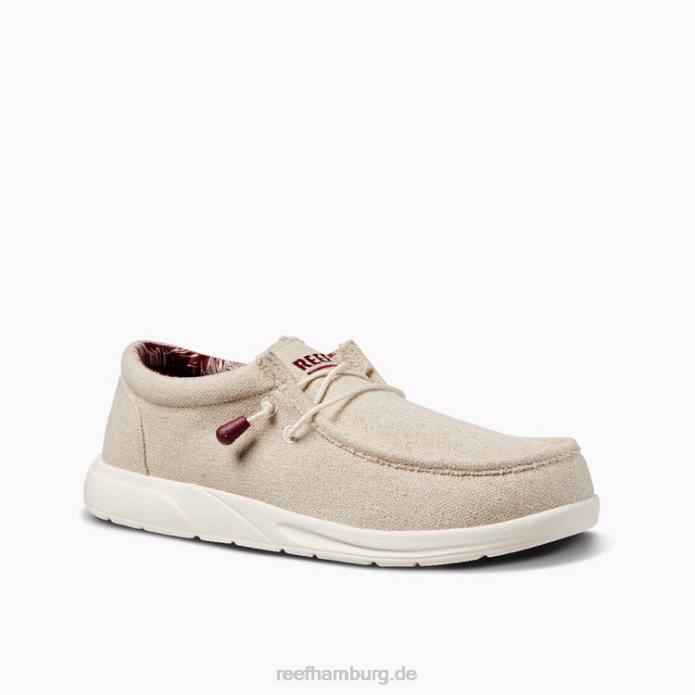 Kissen Küstentextil hellbraune Jute 442L531 Männer Reef