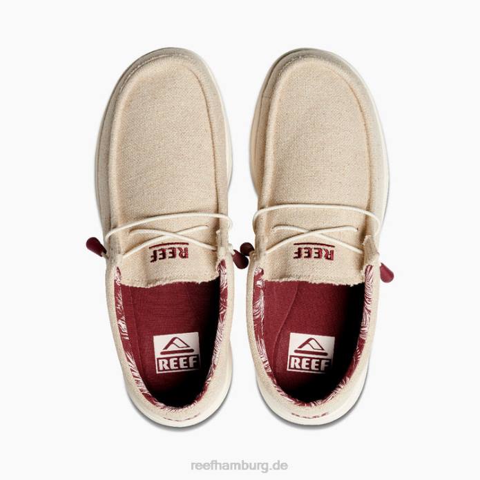 Kissen Küstentextil hellbraune Jute 442L531 Männer Reef