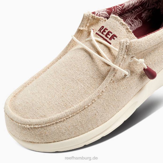 Kissen Küstentextil hellbraune Jute 442L531 Männer Reef