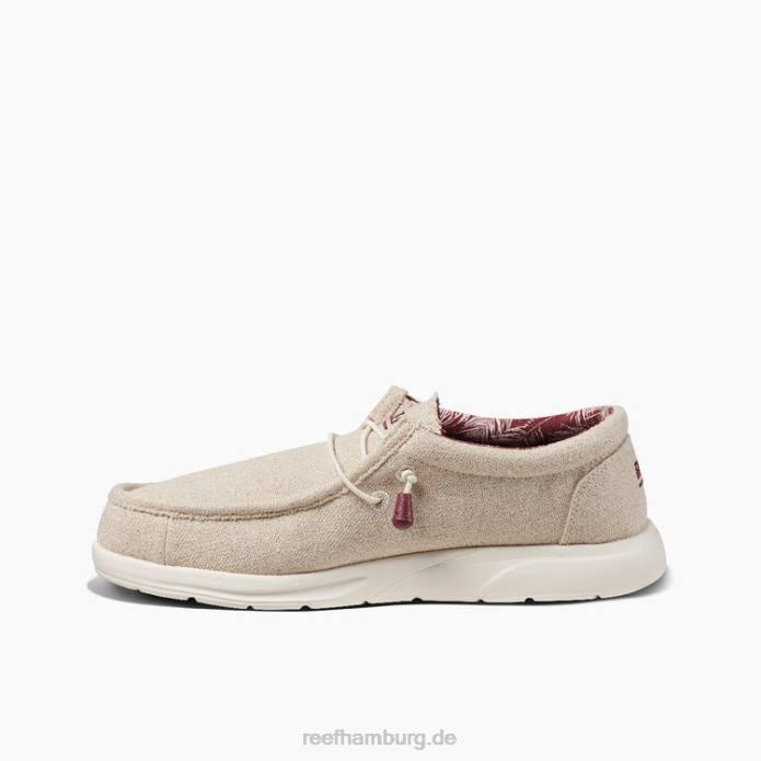 Kissen Küstentextil hellbraune Jute 442L531 Männer Reef