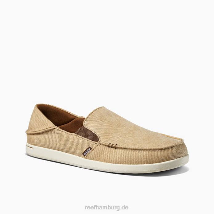 Kissen aus matt gewaschenem Canvas Sandstein 442L544 Männer Reef