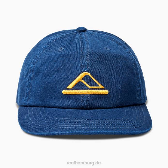 Ardo Strapback unstrukturierter Hut Abzeichen blau 442L759 Männer Reef
