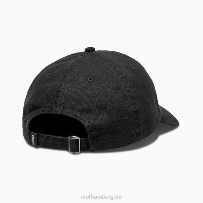 Ardo Strapback unstrukturierter Hut Kaviar 442L777 Männer Reef