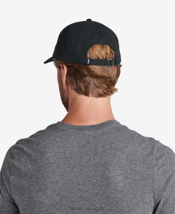 Ardo Strapback unstrukturierter Hut Kaviar 442L777 Männer Reef