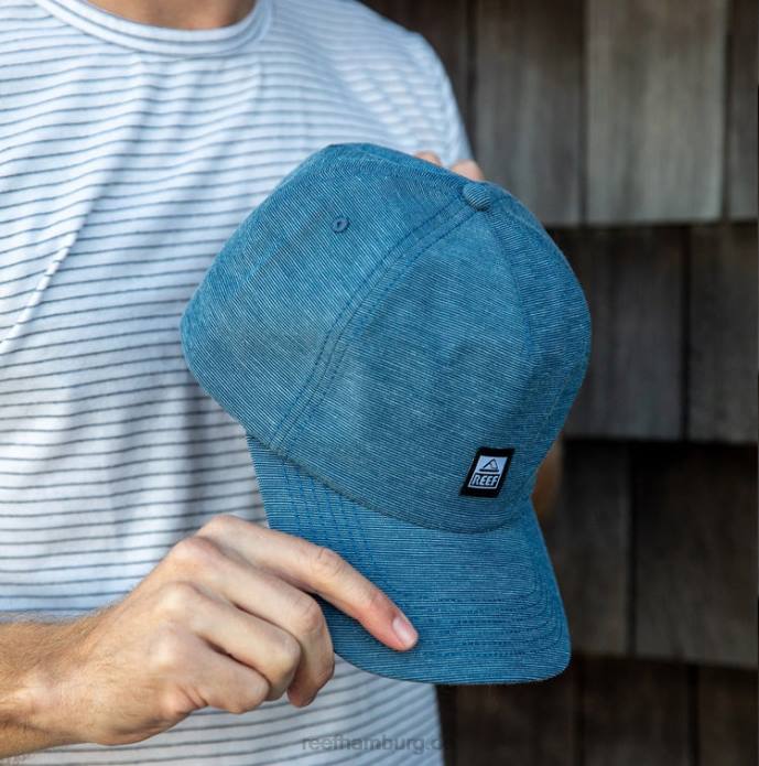 Bellport Snapback unstrukturierter Hut Abzeichen blau 442L802 Männer Reef