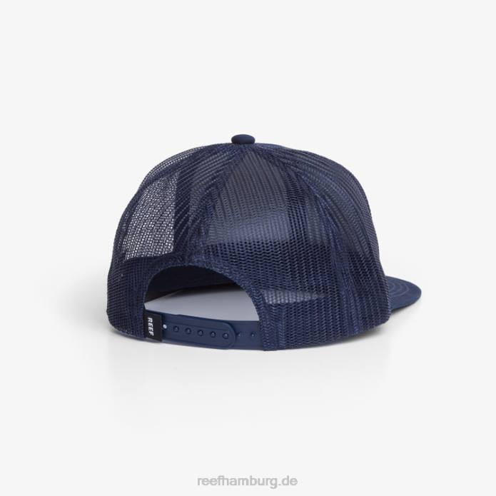 Eades Snapback-Mütze aus Twill Abzeichen blau 442L769 Männer Reef