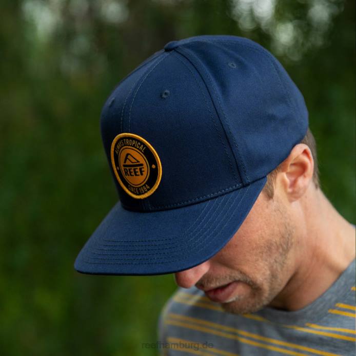 Woodbury Flat Bill Hut Abzeichen blau 442L806 Männer Reef